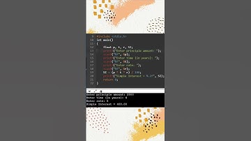 C program to calculate simple interest // C programming // C tutorials