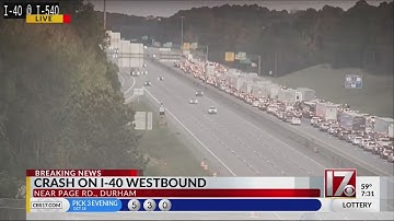 Durham deadly crash closes I-40 West at Page Road: Police