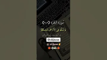 Surah Al Baqarah 34 39 Holy Quran With Two Translations Soothing Heart Touching Recitation 