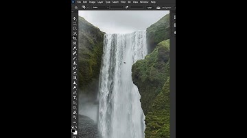 Waterfall Animation 🙀In Photoshop | #shorts #ytshorts #edit #photoshop