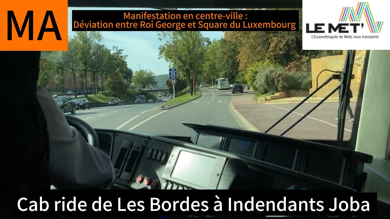 VAN HOOL ExquiCity 24 Hybrid - Ligne METTIS A - Réseau LE MET' [METZ] - Les Bordes à Intendants Joba