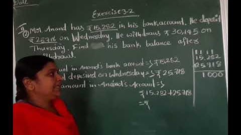 Unit - 3 Subtraction exercise 3.2 video - 3