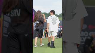Marc Marquez returns to the paddock with a protective boot! 👀