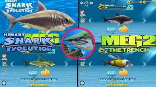 ✅Hungry Shark World - Meg Shark All New & Old Skin Unlocked - All 39 Shark Unlocked Hack Gems Coins.