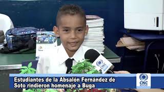 Estudiantes De La Absalón Fernández De Soto Rindieron Homenaje A Buga