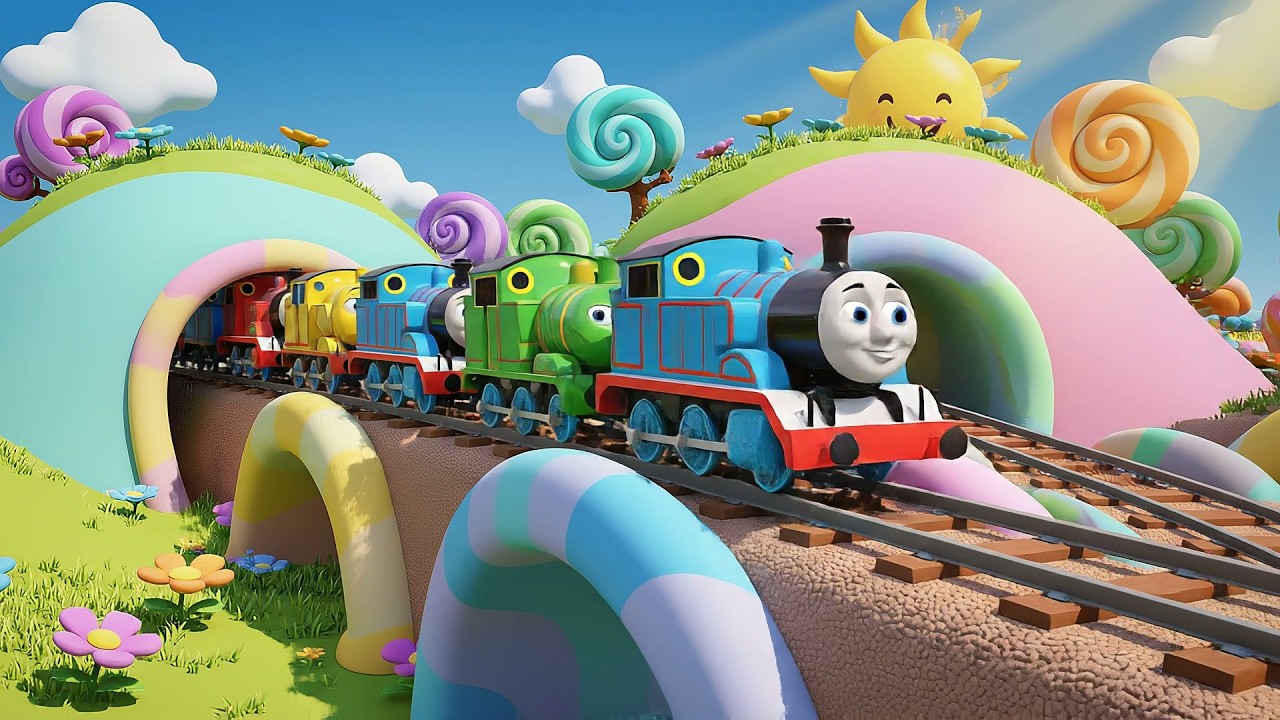 Five Little Toy Trains Chug Chug Chug | Toy Train Song & Counting Rhyme ...