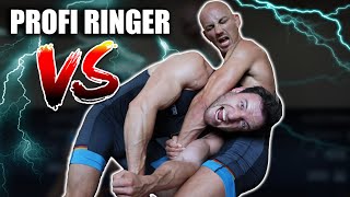 Sascha Huber VS. Profi Ringer | Weltmeister gegen Fitness YouTuber