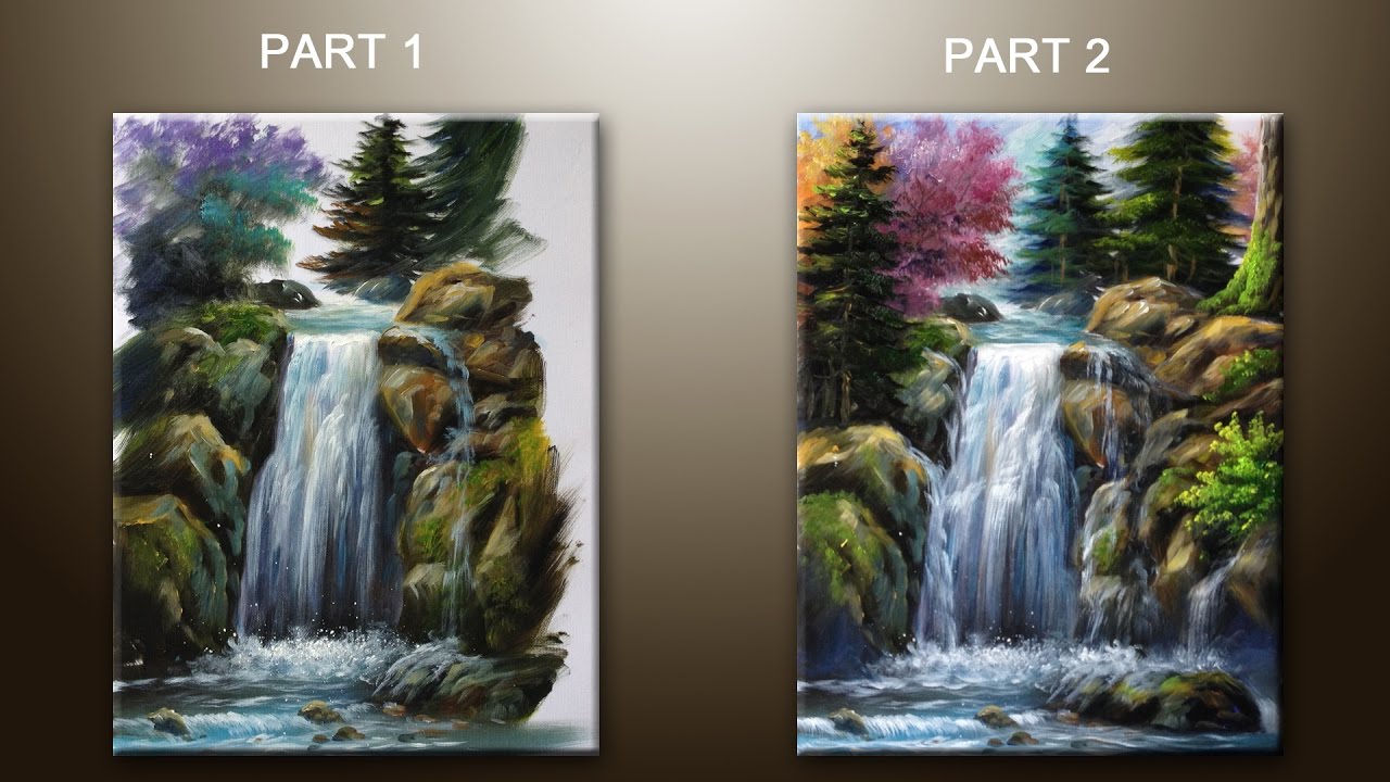 Paint a Landscape with a SPONGE