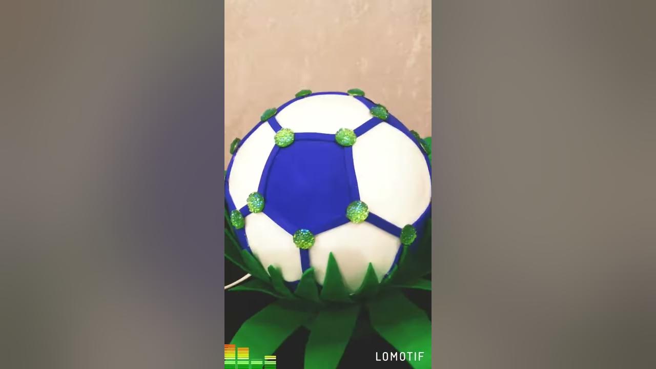 светильник футбольный мяч из изолона мк - YouTube