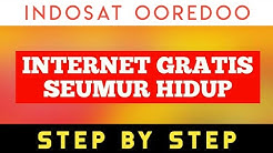 CARA INTERNET GRATIS SEUMUR HIDUP INDOSAT OOREDOO | STEP BY STEP - Durasi: 8.10. 
