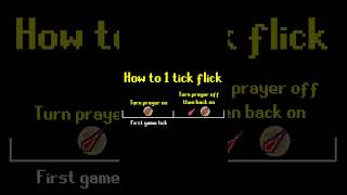 How to Prayer Flick in OSRS #osrstips #gaming #osrs #pvm #shorts