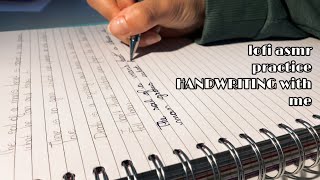 lofi asmr - practice different HANDWRITINGS with me (soft spoken, reading, writing) screenshot 5