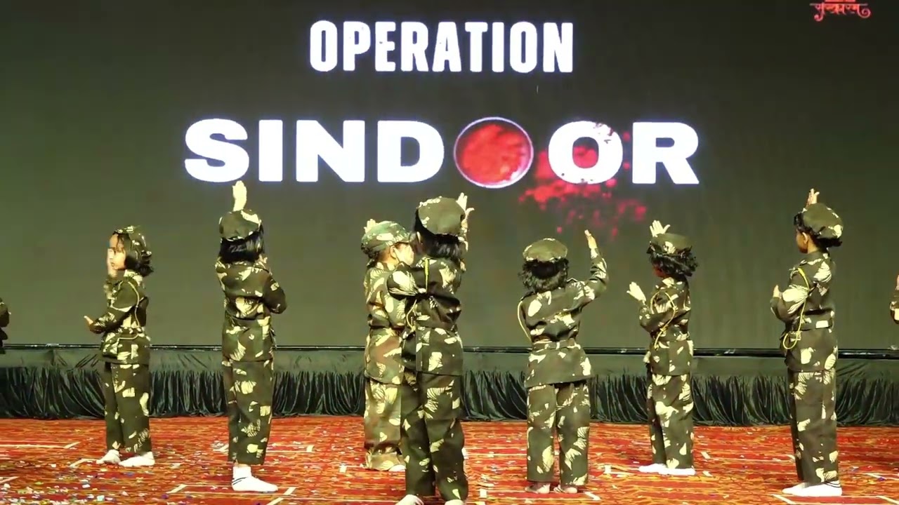 Annual Gathering 2026 Rainbow Kids English Medium School, senior kg.  students dance performance