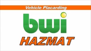 BWI HAZMAT TRAINING - PLACARDING