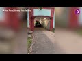 Bizarre moment driver gets stuck in Midlands subway before smashing up £25k vehicle