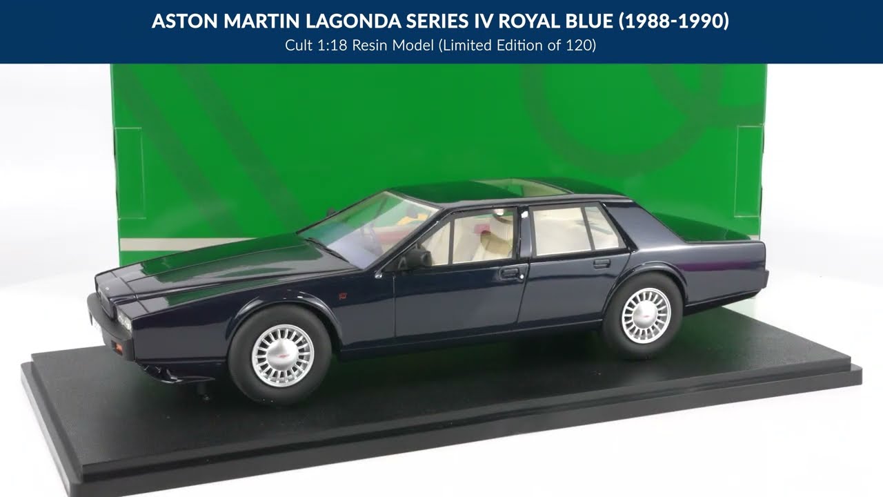 Aston Martin Lagonda Series IV 1988-90 Royal Blue - Cult 1:18