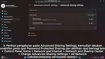 File Sharing menggunakan kabel UTP