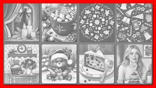 Coloring Pictures Holiday Cozy Collage Hot Chocolate Candles Hey Color