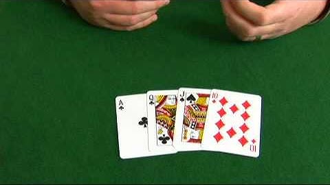 Omaha Hi-Lo Poker: Ace, Queen, Jack, 10 Hand