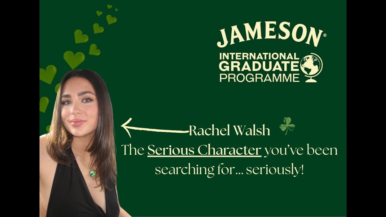 Jameson International Brand Ambassador Programme Application 2025- Rachel Walsh