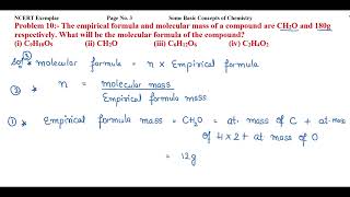 The empirical formula and molecular mass of a compound are CH2O and 180g respectively. What will...