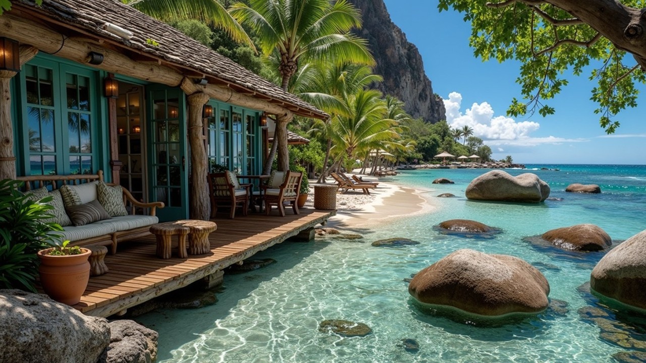 Утренний Садовый Джаз ~ Нежные Пляжные Вибрации ~ Расслабляющая Атмосфера Кафе для Фокуса и Учебы