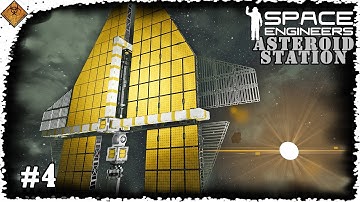 More Solar Panels! | Asteroid Station | Space Engineers Time Lapse #4