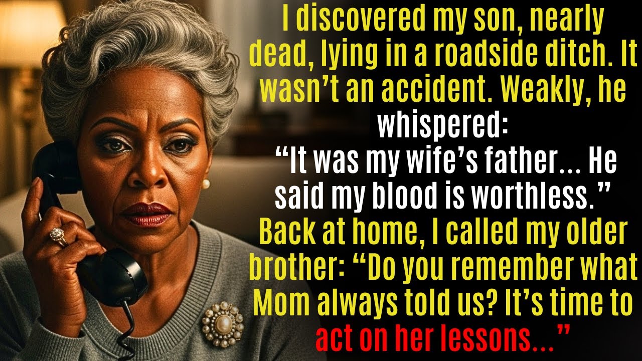 I found my son in a ditch, almost dead. All he managed to say was “It was my wife…”