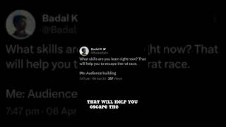 Skills To Learn Escape The Rat Race