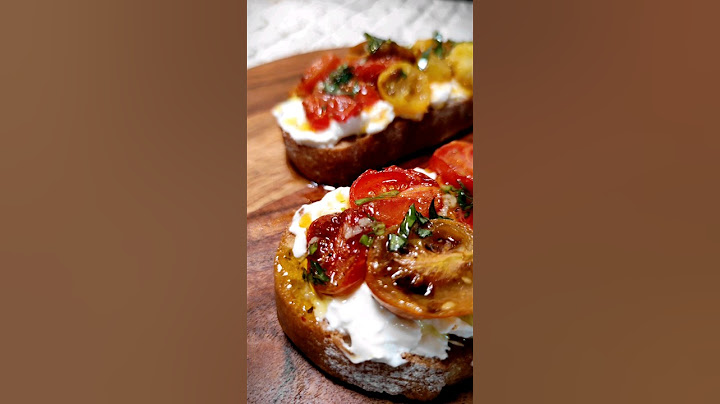 BRUSCHETTA de cherrys asados 🍅👨🏻‍🍳 #shorts #youtubeshorts #recetas