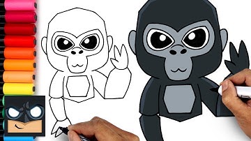 How To Draw Gorilla Tag