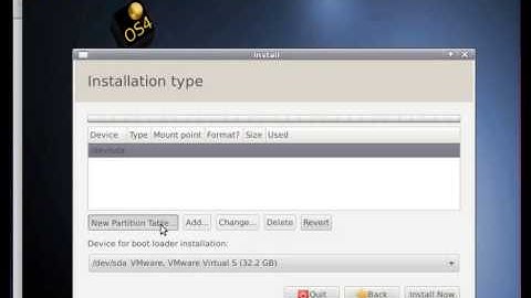 OS4 OpenDesktop 13 Installation Steps on VMWare Fusion 5 with Issue-Free Disk Setup