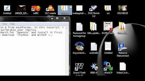 SSH into iDevice (iPod/iPhone) thorugh USB Open SSH/WinSCP / iFunBox