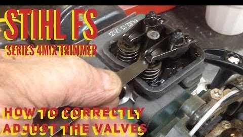 STIHL FS SERIES 4MIX TRIMMER / WEED EATER REPAIR  /  HOW TO CORRECTLY ADJUST THE VALVES