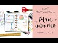 Plan with Me // Mini Horizontal Happy Planner // April 5 - 11