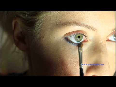 How to line the lower lash line with an eye pencil