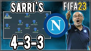 Replicate Maurizio Sarri's 4-3-3 Napoli Tactics in FIFA 23 | Custom Tactics Explained