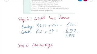 9. Calculating Insurance Premiums with loading & discount: A Fully Worked Question & Answer Solution
