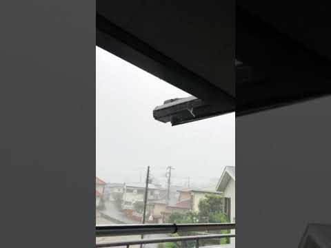 100mmの大雨実際の動画