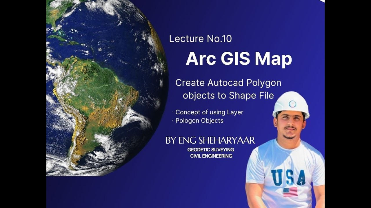 Create Autocad Polygon objects to Shape file in ARC GIS - Lecture 10 ...