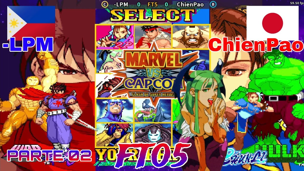 MARVEL 🆚️ CAPCOM PARTE 02 - -LPM🇵🇭🆚️🇯🇵ChienPao [FT05] 1080p.60fps 