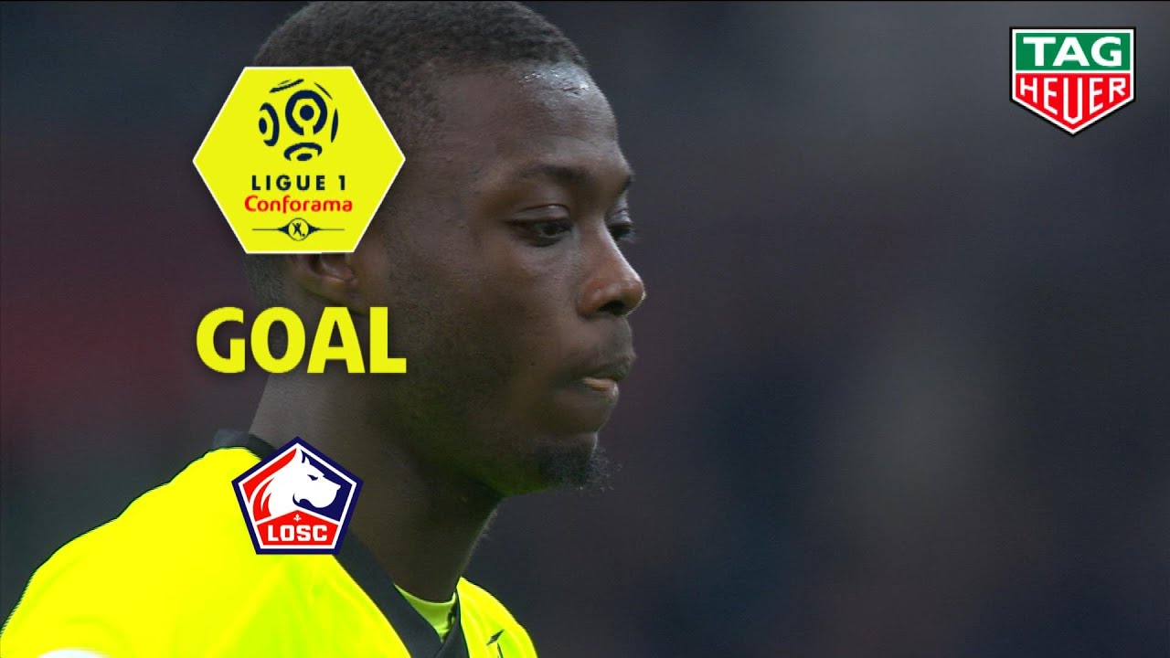 Goal Nicolas PEPE (45' +3 pen) / Olympique de Marseille - LOSC (1-2) (OM-LOSC) / 2018-19