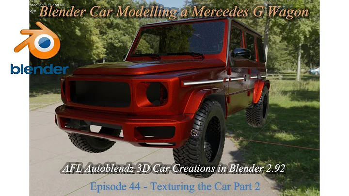 How to model 3D Cars in Blender  Mercedes G Wagon Episode 44 - Texturing the Car Part 2