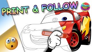 PRINTABLE COLORING FOR KIDS 🚘 CARS 🚗🚕🚛 Lighting McQueen coloring pages