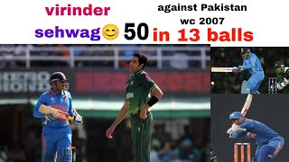 Virinder Shewag Vs Lasith Malinga 50 In 13 Balls