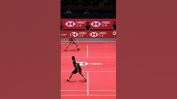 Cận cảnh kỹ thuật chém cầu chéo lưới của gingting #badminton #caulong