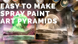 Pyramid Spray Paint Art Tutorial