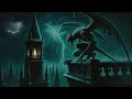 Heavy Rain &amp; Thunder Sounds 🌧️ Gothic Night Ambience for Sleep &amp; Study