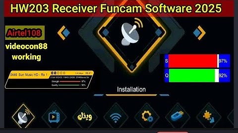 HW203 All Receiver Funcam Software Updates upgrade by USB | Videocon88 Ok