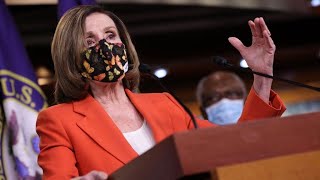 Speaker of the House Nancy Pelosi holds weekly press briefing